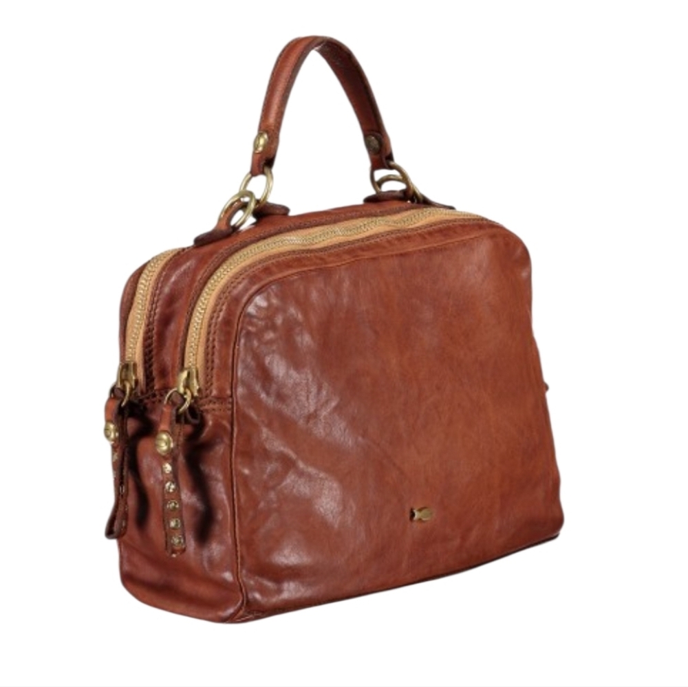Campomaggi handbag with crossbody strap in brown